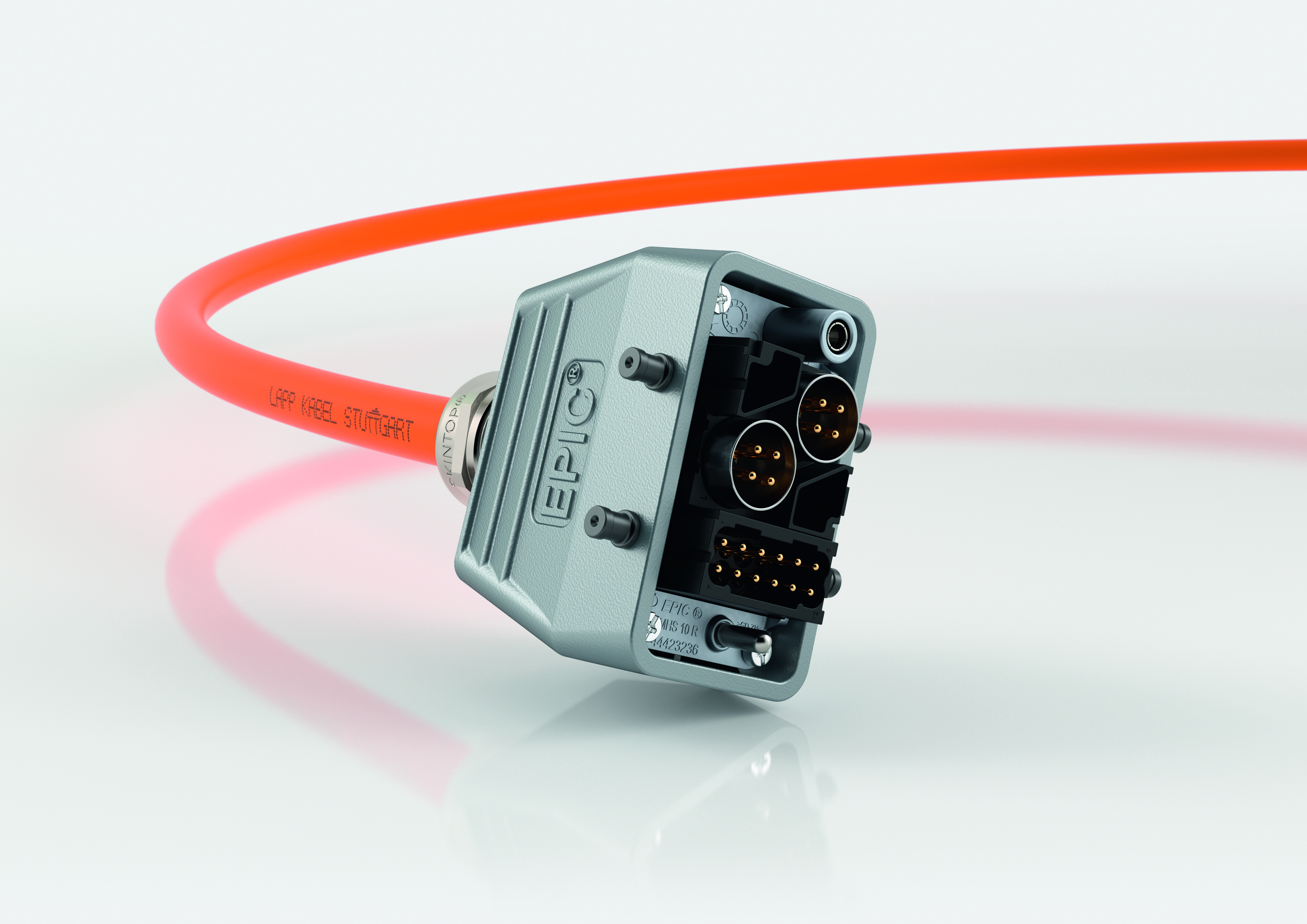 Noul conector rectangular EPIC® MH poate fi echipat cu diverse inserturi pentru diferite aplicatii in doar cativa pasi simpli Noul conector rectangular EPIC® MH poate fi echipat cu diverse inserturi pentru diferite aplicatii in doar cativa pasi simpli