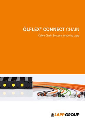 Catalogul Lapp ÖLFLEX CONNECT Chain oferă expertiză în lanțuri portcablu la îndemână