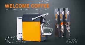 Campania pentru clientii noi Welcome coffee