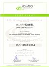 Zertifikat ISO 14001 dt